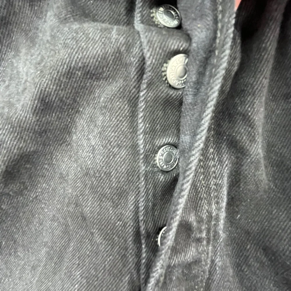 Levi's 501 Black Wash‎ Button Fly Denim Jeans Men's W36 L30 Straight Leg